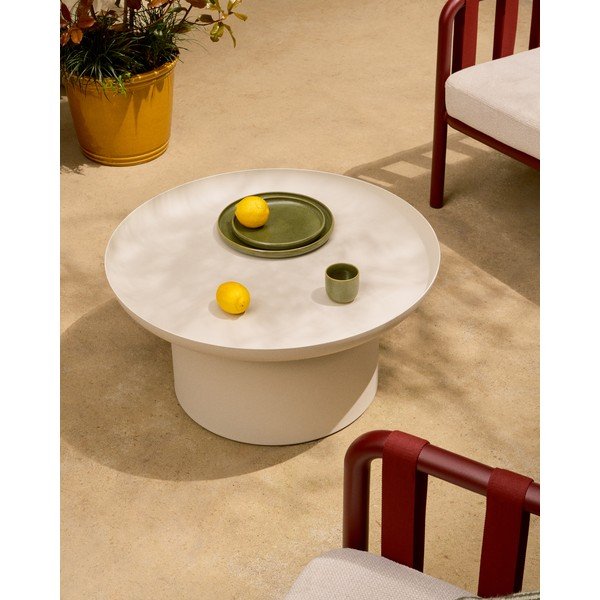 Metāla apaļš dārza kafijas galdiņš ø 70 cm Arcola – Kave Home-image-2