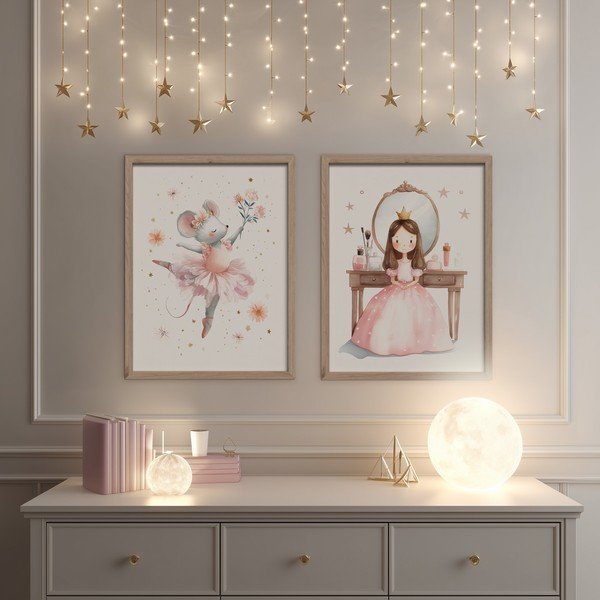 Bērnu plakāts 30x40 cm Mouse Ballerina – Styler-image-2