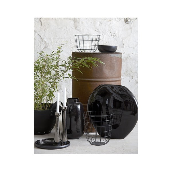 Metāla grozs Netz Black, 20 cm-image-1