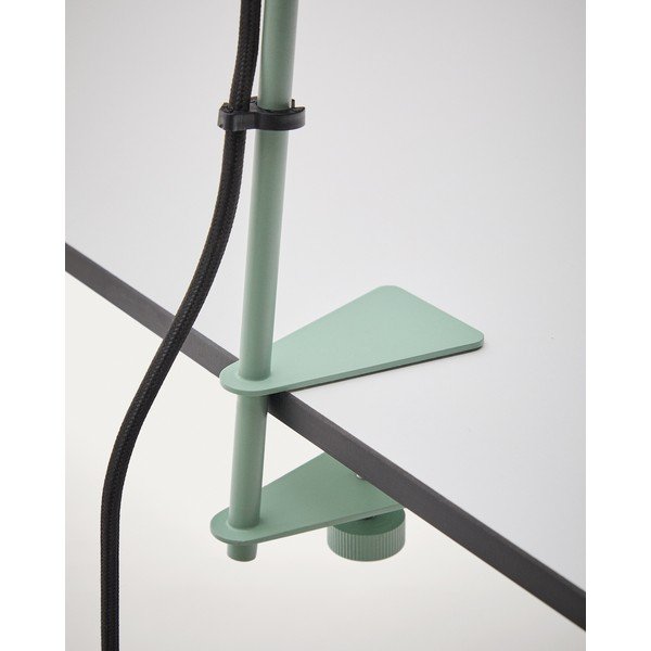 Zaļa metāla galda lampa ar klipsi (augstums 51 cm) Jula – Kave Home-image-4