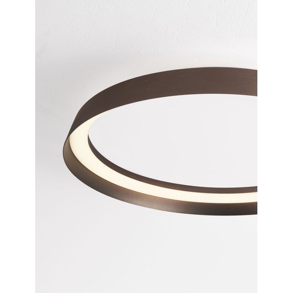 Brūna alumīnija LED griestu lampa ar regulējamu spilgtumu Ormi – Nova Luce-image-2