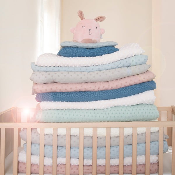 Bēša bērnu sega no kokvilnas maisījuma 80x80 cm Frosty Almond – Roba-image-4