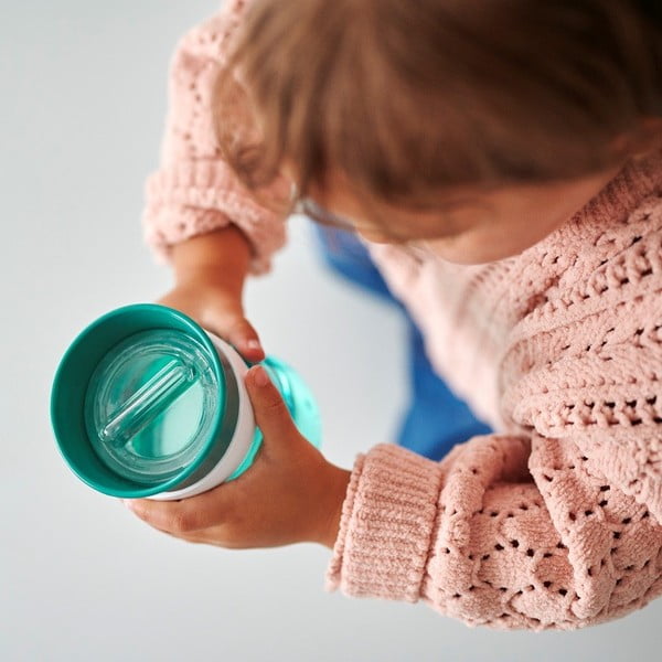 Gaiši rozā tritāna krūze bērniem 300 ml Flowers & butterflies – Mepal-image-3