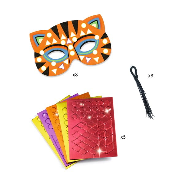 Komplekts 8 dzīvnieku masku izgatavošanai Djeco Jungle-image-2