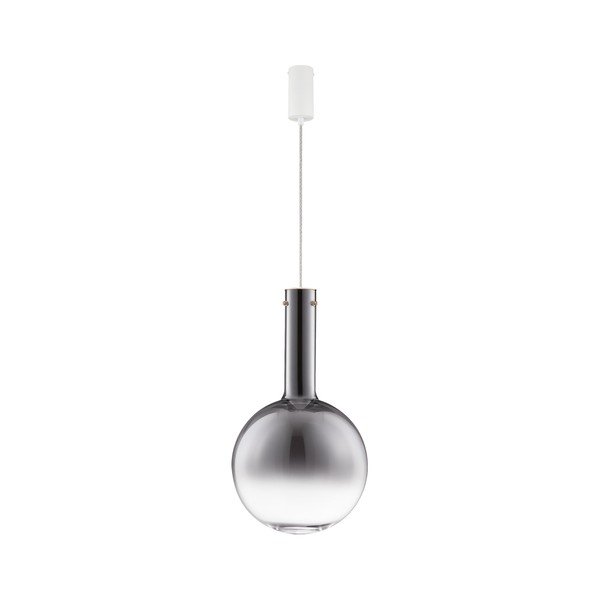 Pelēka stikla LED piekaramā lampa ar regulējamu spilgtumu ø 30 cm Nostos – Nova Luce