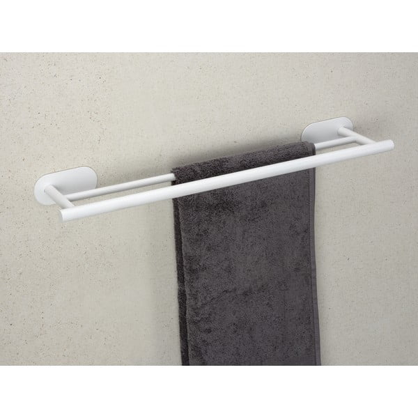 Balts nerūsējošā tērauda pašlīmējošs dvieļu turētājs Orea Duo – Wenko-image-1