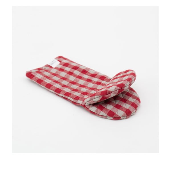 Lina virtuves cimds Red Gingham – Linen Tales