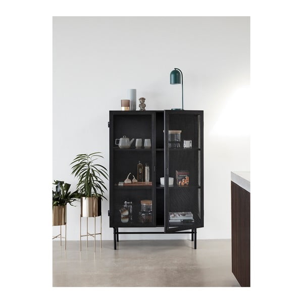 2 puķu podiņu komplekts uz misiņa pamatnes Hübsch Gardo-image-3