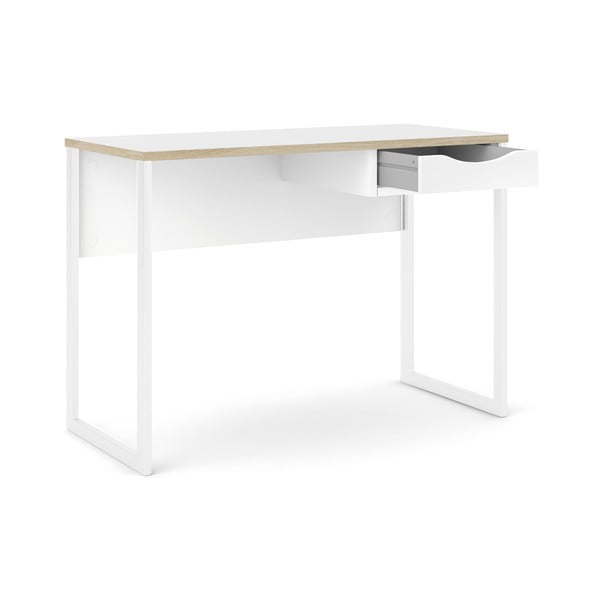 Balts rakstāmgalds Tvilum Function Plus, 110 x 48 cm-image-4