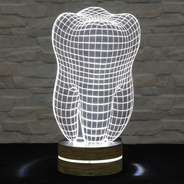3D galda lampa Zobs