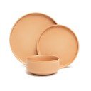 Brūnu keramikas trauku komplekts (12 gab.) Bonami Selection Malia