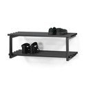 Melns metāla piekarināms apavu plaukts 71x26x34 cm Marco – Spinder Design