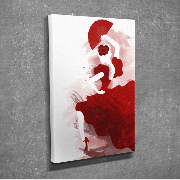 Sienas glezna uz audekļa Flamenko, 30 x 40 cm-image-1