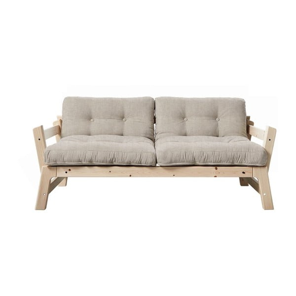 Izvelkamais dīvāns Karup Design Step Natural Clear/Linen Beige