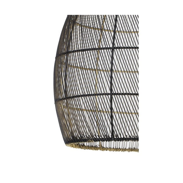 Melna/zelta krāsas piekaramā lampa ar metāla abažūru ø 40 cm Meya – Light & Living-image-4