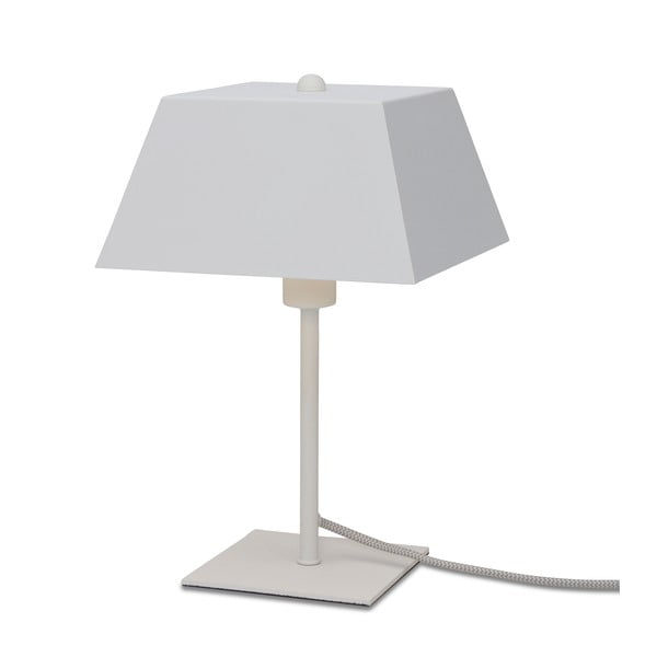 Balta galda lampa ar metāla abažūru (augstums 31 cm) Perth – it's about RoMi