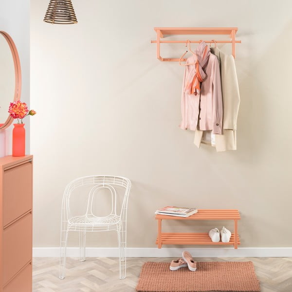 Lašrozā metāla piekarināms apavu plaukts 71x26x34 cm Marco – Spinder Design-image-1