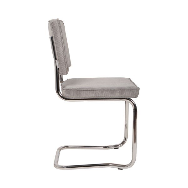 Pelēki polsterēti pusdienu krēsli (2 gab.) Ridge Kink Rib – Zuiver-image-3