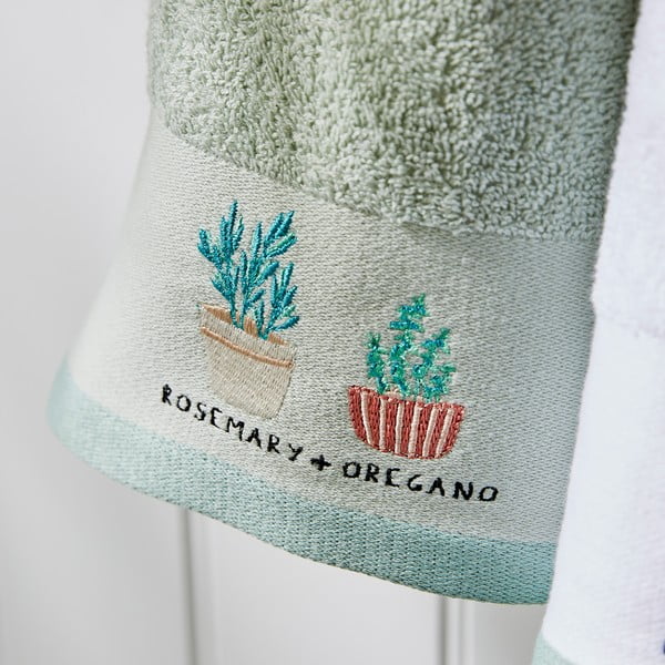 Kokvilnas trauku dvieļi (4 gab.) 40x60 cm Kitchen Mixed Herbs – Catherine Lansfield-image-3