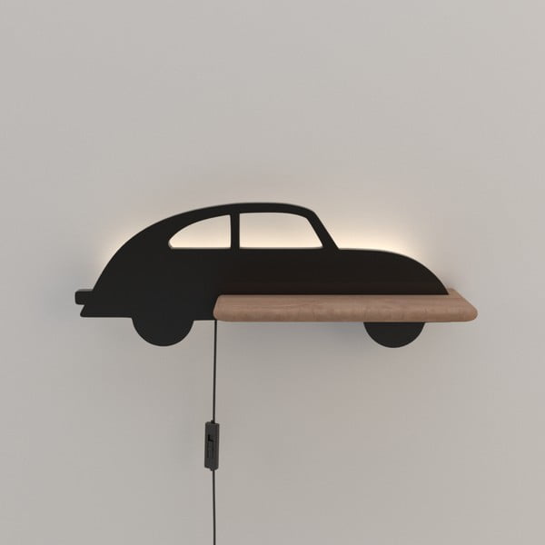 Melns bērnu gaismeklis Car – Candellux Lighting-image-1