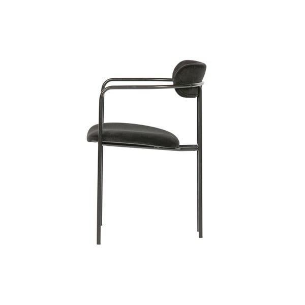 Melns samta pusdienu krēsls Ivy – WOOOD-image-3