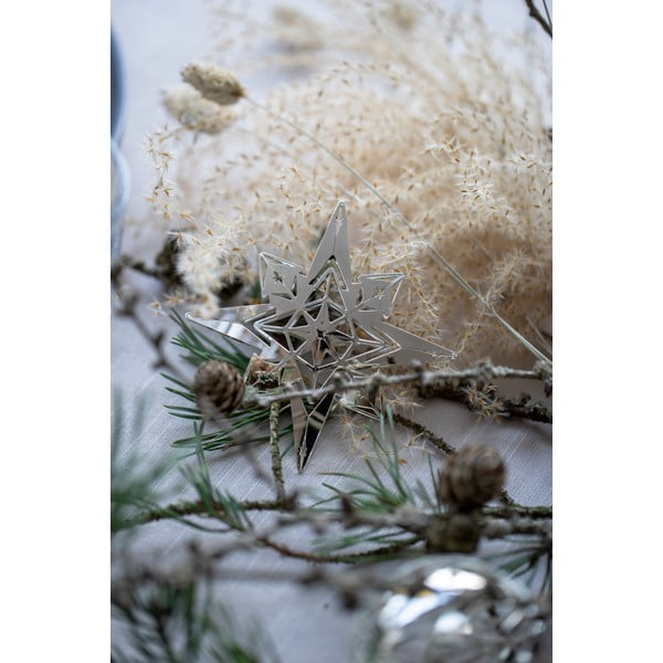 Piekaramais Ziemassvētku rotājums sudraba krāsā Kähler Design Christmas Angel-image-1