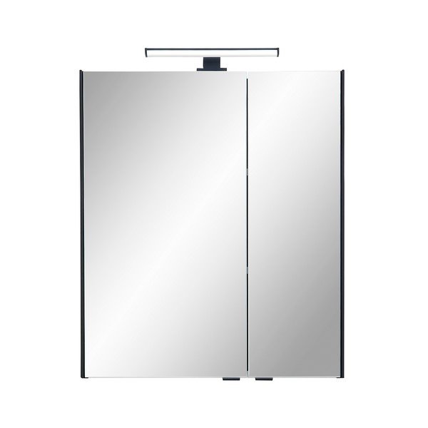 Dabīga toņa vannas istabas skapis ar ozolkoka imitāciju 70x60 cm Quickset 395 – Pelipal