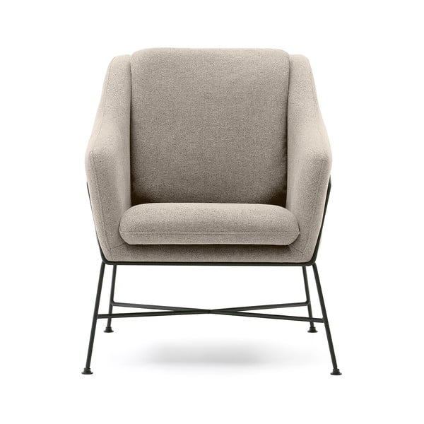 Bēšs atpūtas krēsls Brida – Kave Home-image-2