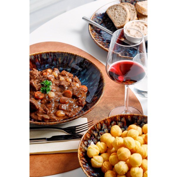 Brūns zupas porcelāna šķīvis ø 21 cm Resto – BonBistro-image-2
