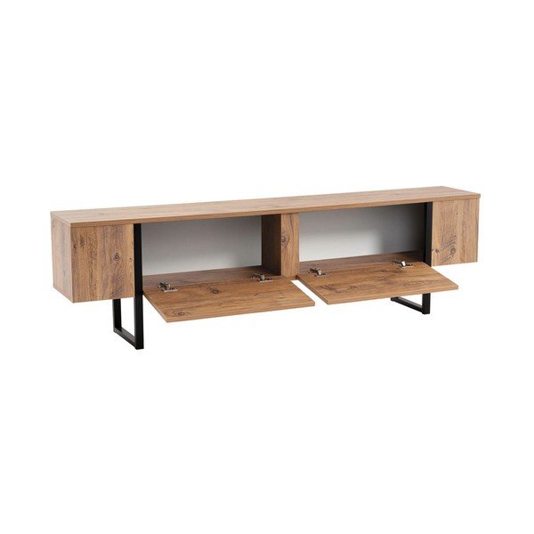 Dabīga toņa TV galdiņš ar priedes koka imitāciju 180x50x29,5 cm Serenity – Kalune Design-image-3