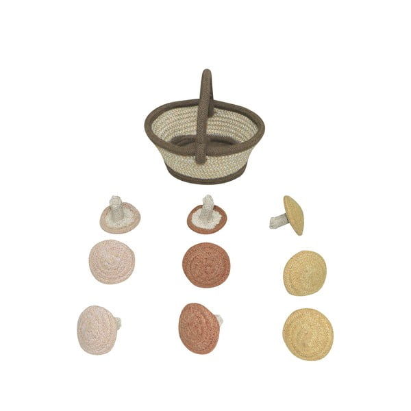 Bēšs kokvilnas bērnu rotaļu paklājs 120x160 cm Mushroom Forest – Lorena Canals-image-3