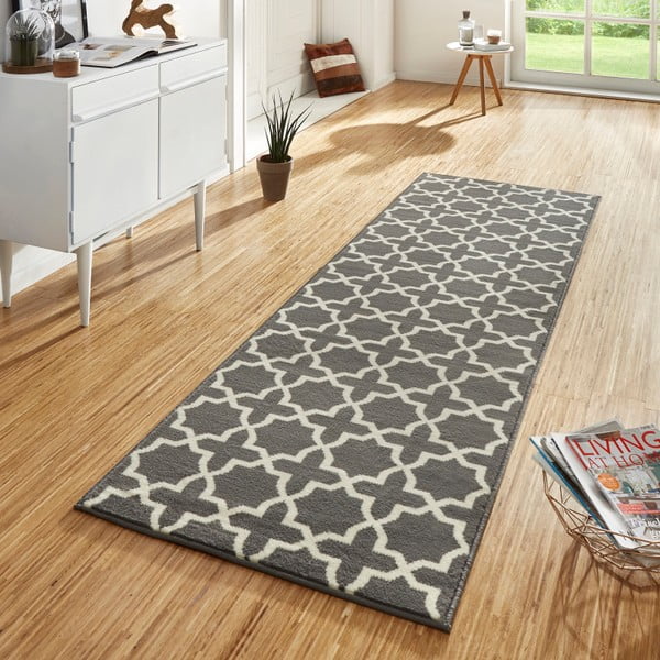 Pelēks un balts paklājs Hanse Home Basic Glam, 80 x 200 cm-image-1