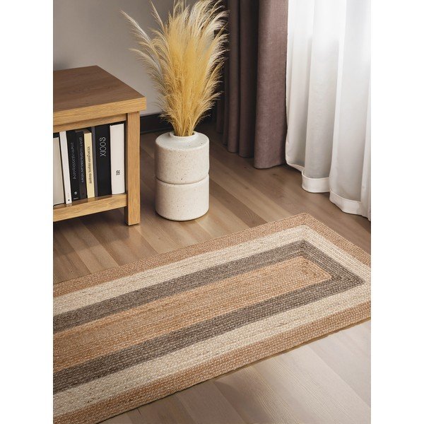 Divpusējs/ar rokām darināts džutas celiņa paklājs 80x200 cm Juno – Hanse Home-image-1