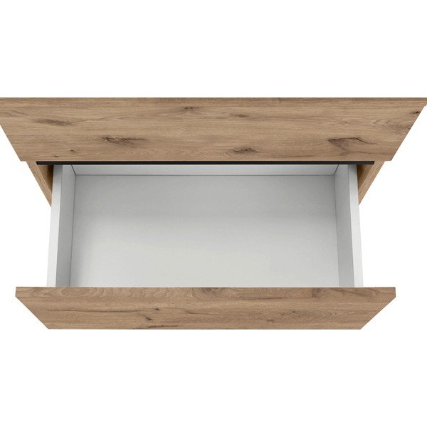 Dabīga toņa skapītis zem izlietnes ar ozolkoka imitāciju 60x55 cm Wisla – Støraa-image-4