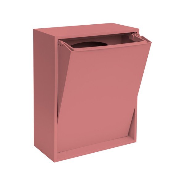 Dūmakaini rozā atkritumu šķirošanas/sienas pārstrādātas plastmasas atkritumu tvertne Recycling Box – ReCollector