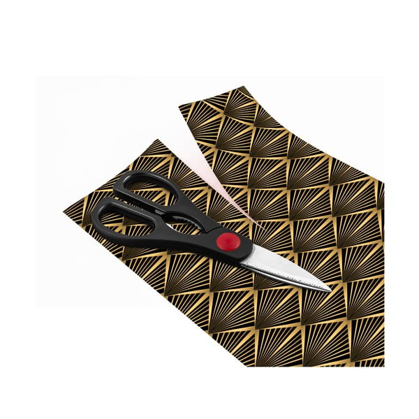 Dekoratīvās tapetes mēbelēm melnā un zelta krāsā Ambiance Dragon-image-2