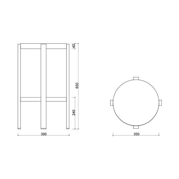 Dzeltena tērauda bāra taburete (sēdekļa augstums 65 cm) Doon – noo.ma-image-4
