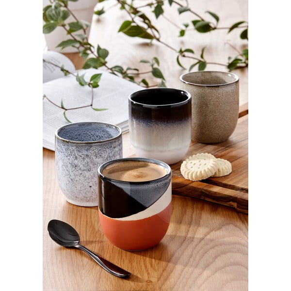 Melna/balta keramikas krūze Ladelle Cafe, 300 ml-image-2