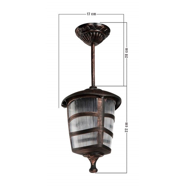 Melna āra lampa bronzas krāsā Homemania Decor Simba-image-1