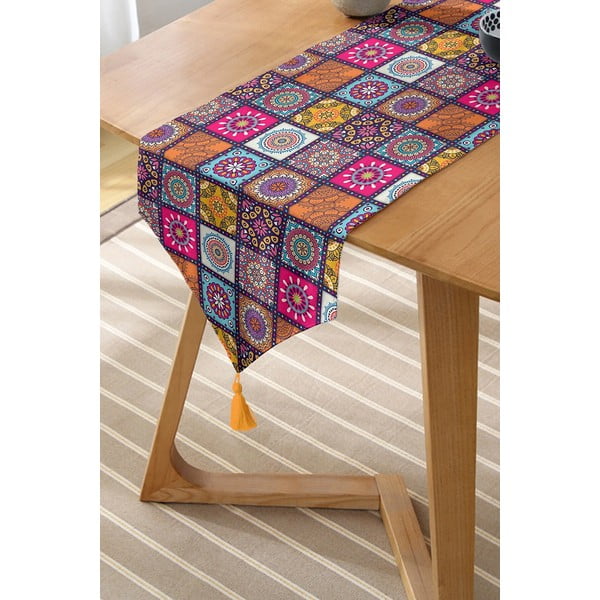 Galda celiņš 45x140 cm Mandala Tiles – Minimalist Cushion Covers-image-1