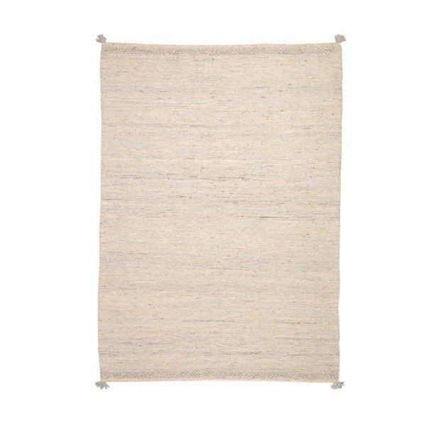 Krēmkrāsas paklājs no vilnas maisījuma 160x230 cm Carime – Kave Home