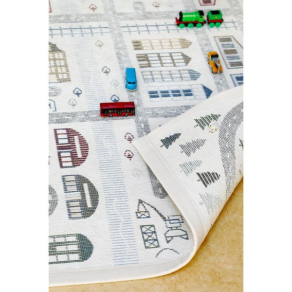 Balts divpusējs bērnu paklājs Narma Ülejõe, 140 x 200 cm-image-2