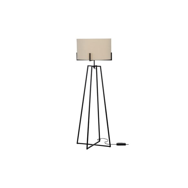 Bēša stāvlampa no auduma (augstums 160 cm) Holly – WOOOD-image-2