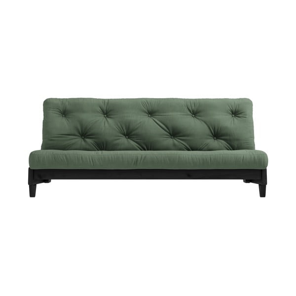 Izlaižams dīvāns Karup Design Fresh Black Olive Green