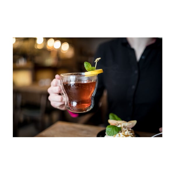 Kapučīno stikla krūzes ar dubultsienu (2 gab.) 370 ml Bolla – Vialli Design-image-2