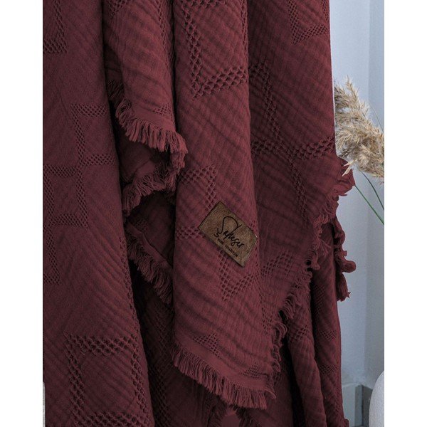 Bordo gultas pārklājs 260x240 cm Oscar  – Mijolnir-image-1
