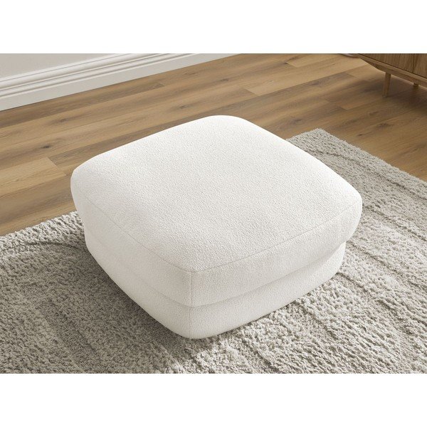 Balts kāju soliņš no buklē auduma Leonore – Bobochic Paris-image-4