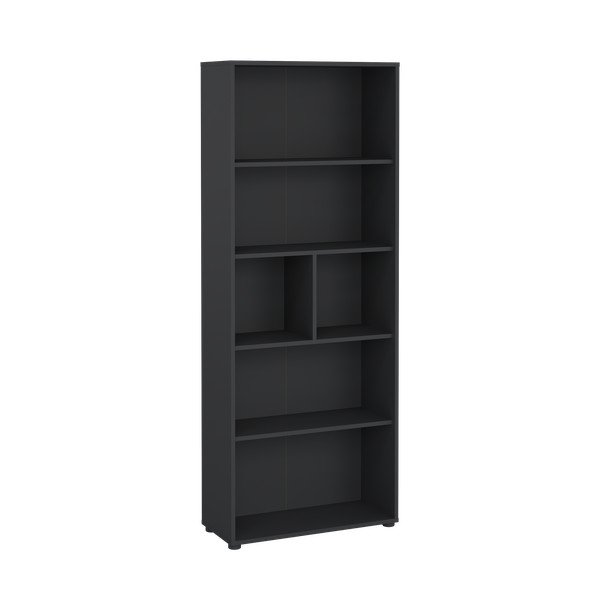 Antracīta pelēks grāmatplaukts 80x205 cm Sign – Tvilum-image-2