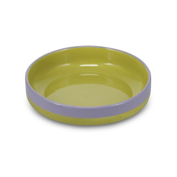 Zaļš/violets zupas akmensmasas šķīvis ø 21 cm Duo – ONA