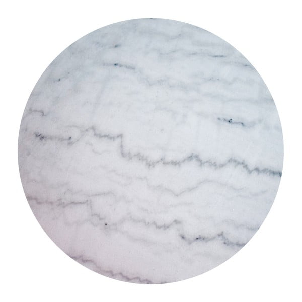 Balts marmora kafijas galdiņš ar zelta pamatni RGE Accent, ⌀ 85 cm-image-3